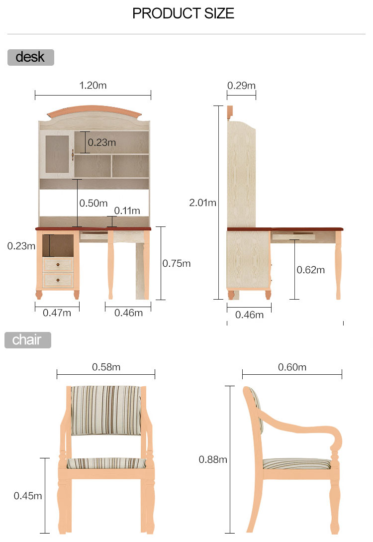 Modern Home Bedroom Furniture L Shape Office Computer Corner Study Table Desk