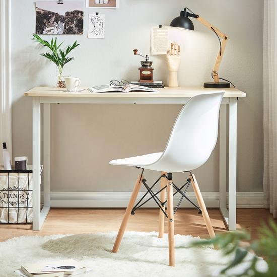 White desk family desk simple modern writing table office computer desk