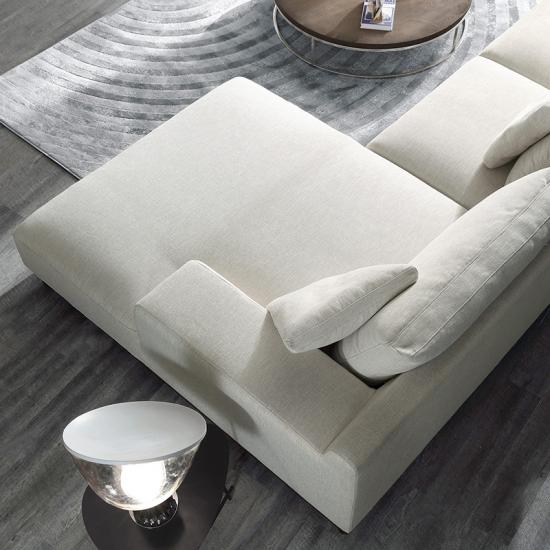 Nordic style fabric sofa minimalist living room simple modern fabric sofa solid wood foot furniture
