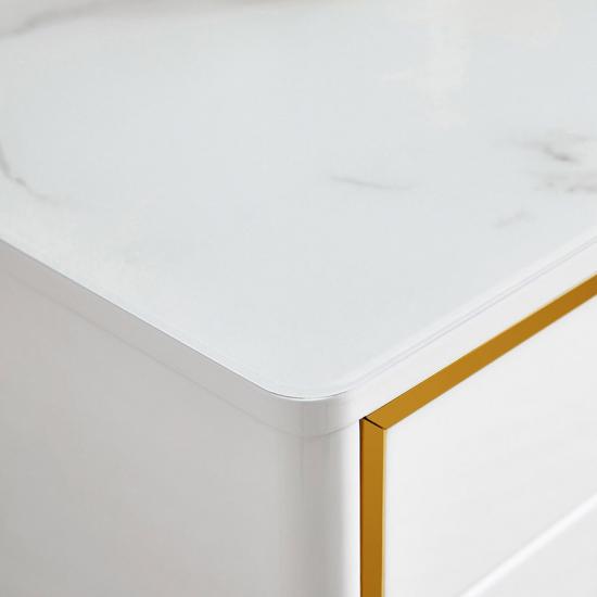 Furniture modern minimalist living room light luxury coffee table TV cabinet combination marble TV cabinet DZ1M-C