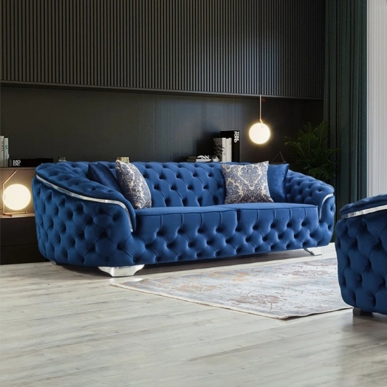 L Shaped Chesterfield Style Corner Sectional  sofa furniture manufacturer China