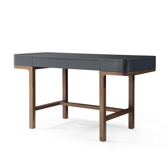LINSY Modern X Table Feet Wood Study Table