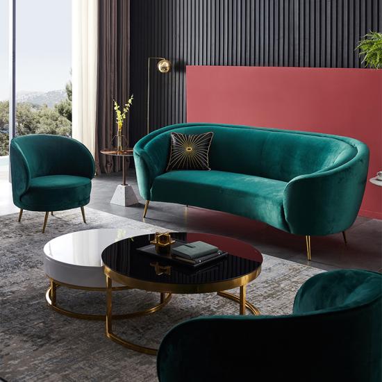 Luxury Design For Living Room Fabric Sofa