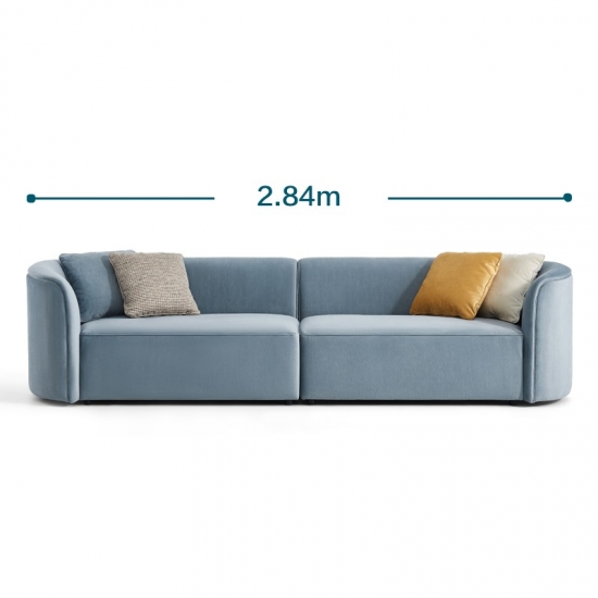 Fashion Curve Hand Rest Sofa Couch Apartment Sofa