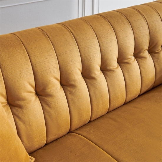 Mid-Century Leather Sofa