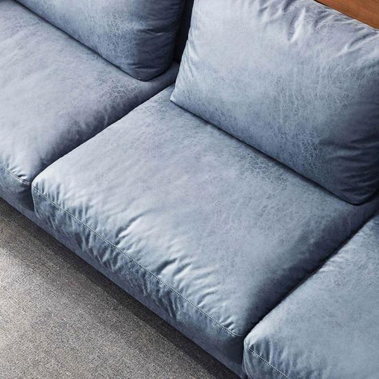 LINSY Classic Living Room L-Shaped Fabric Sofa S052