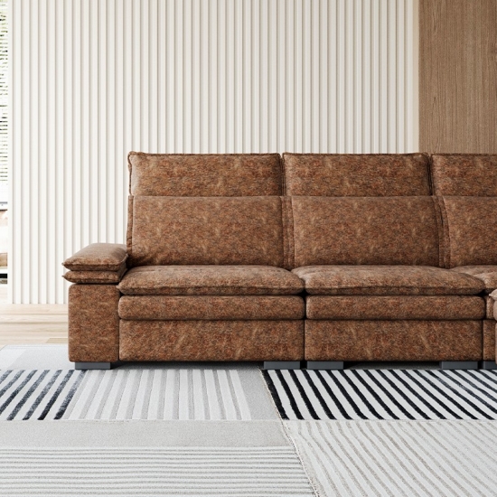 America L Shape Sofa with Fabric