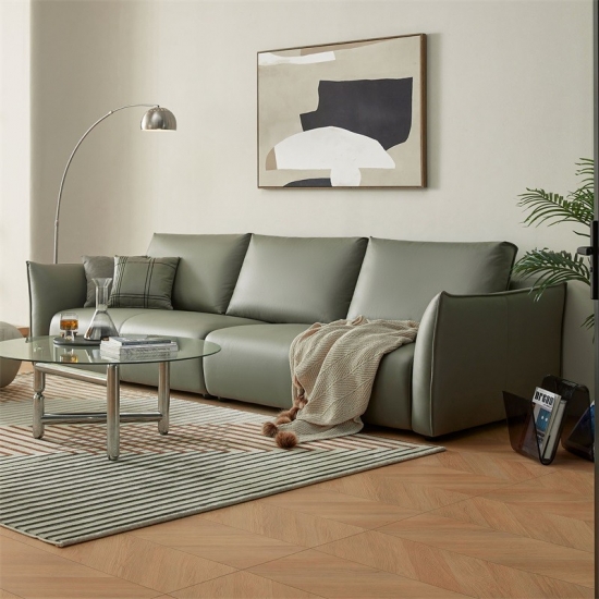 Modern Living Room Lather Sofa Set