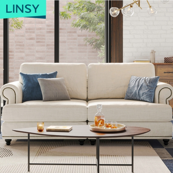 Modern Living Room Fabric Sofa & Loveseat