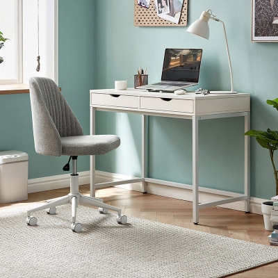 Rectangle Computer Desk with Drawers