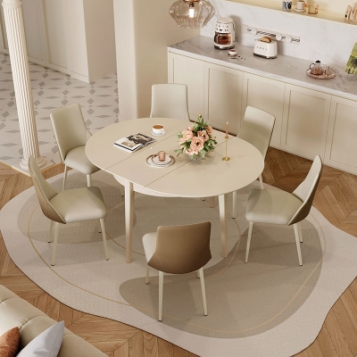 Modern Round Dining Table with Chairs