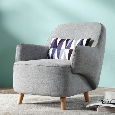 Living Room Simple Fabric Armchair
