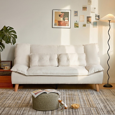 Multifunctional Small Sofa Bed with Fabric