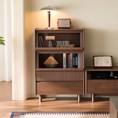 Home Hotel Use Walnut Cabinet