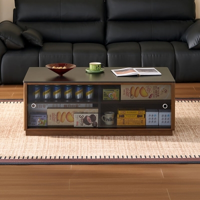 Walnut Color Wood Coffee Table