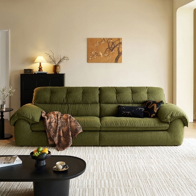 Green Color Fabric Sofa for Home Hotel Use