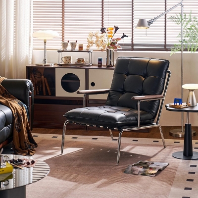 Metal Frame Single Sofa Chair