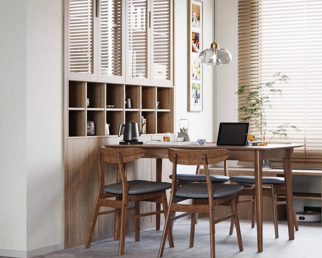 مساحة معيشة مثالية تم بناؤها بواسطة LINSY New Chinese Element Furniture